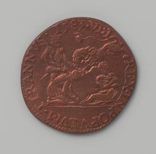 The Renunciation of Philip II by the Netherlands by Gerard van Bylaer, metalwork, 1583