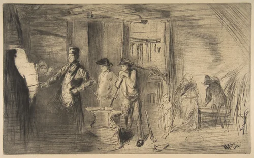 The Forge by James McNeill Whistler, print, 1861