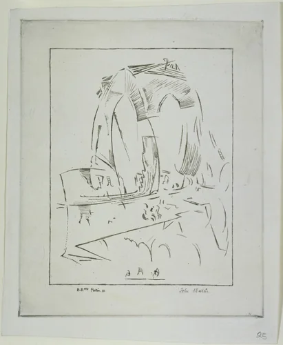 Brooklyn Bridge No. 2 by John Marin, print, 1913