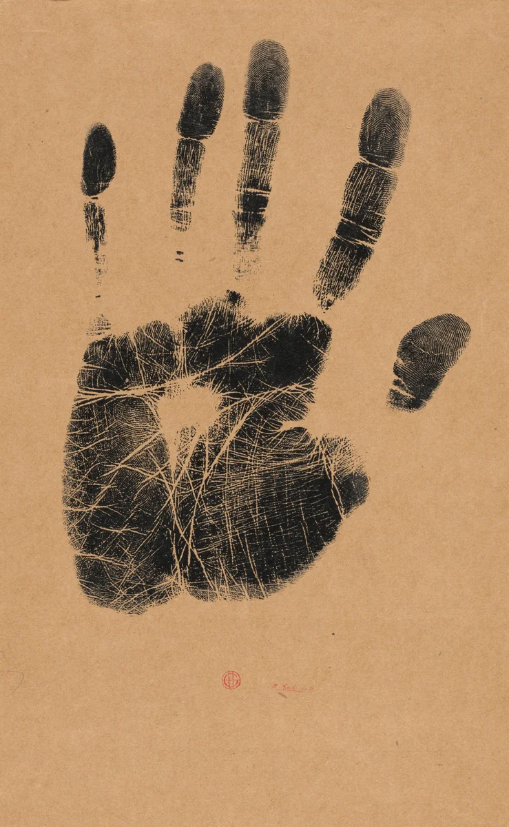 The Artist's Left Hand by Henri-Charles Guérard, print, 1890-1899