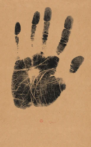 The Artist's Left Hand by Henri-Charles Guérard, print, 1890-1899