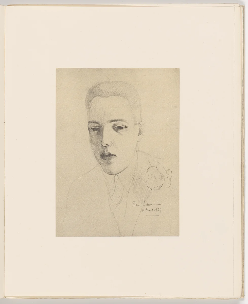 Plate (folio 10) from Les Biches, vol. I by Marie Laurencin, illustrated book, 1924