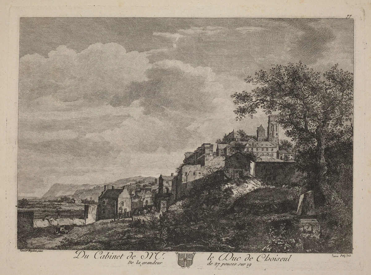 View of a Hilltown by Jeanne Deny
Jan van der Heyden, print, 1749-1829