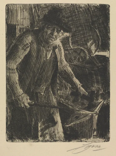 The Master-smith by Anders Zorn, print, 1907