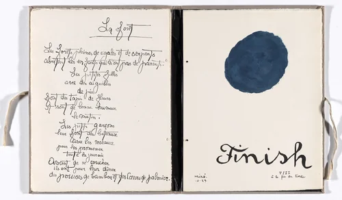 Plate (folio 18) from Il était une petite pie (Once There Was a Little Magpie) by Joan Miró, illustrated book, 1927