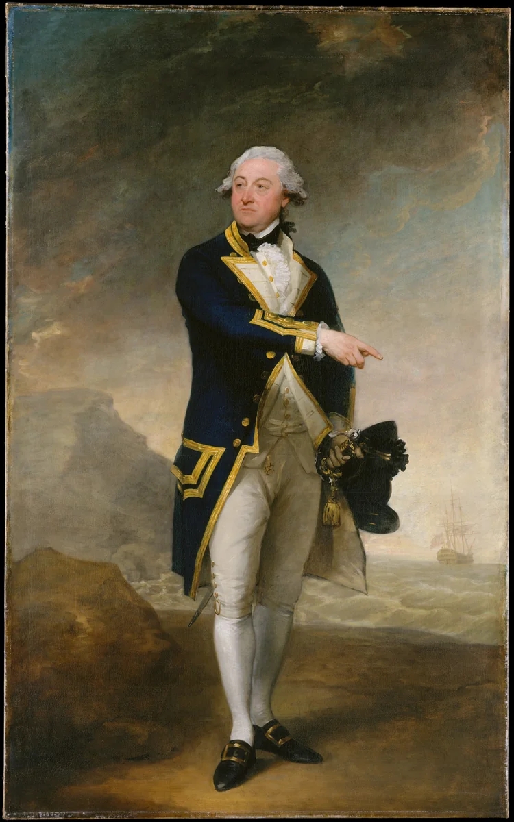 Captain John Gell by Gilbert Stuart, artwork, 1785