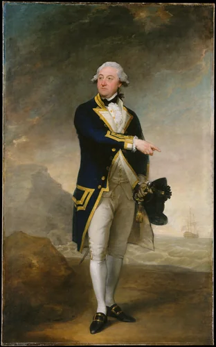 Captain John Gell by Gilbert Stuart, artwork, 1785