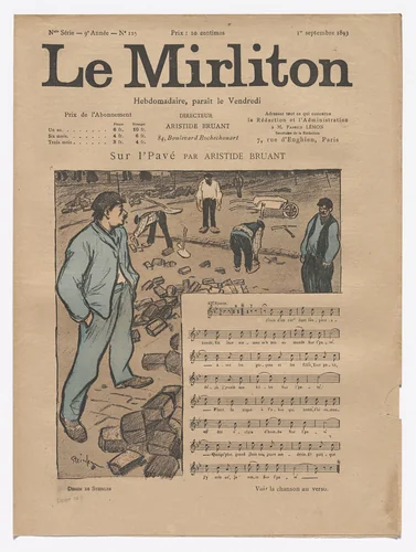Le Mirliton, no. 125 by Théophile-Alexandre Steinlen, periodical, 1893