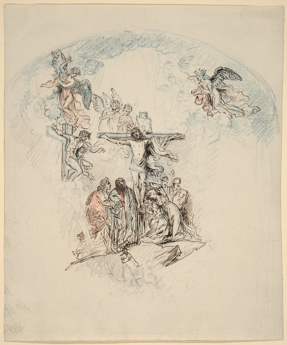 The Crucifixion by Benjamin West, drawing, 1796-1797