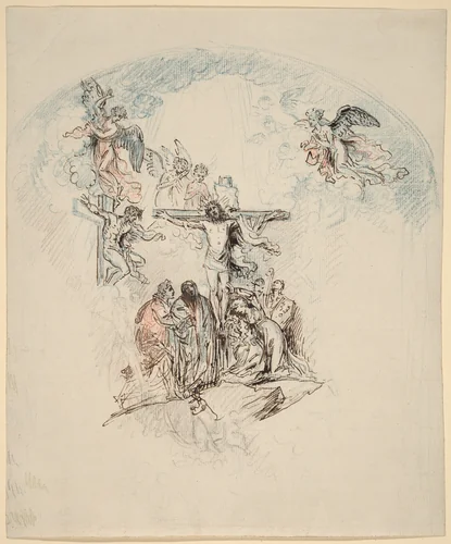 The Crucifixion by Benjamin West, drawing, 1796-1797