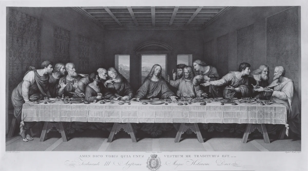 The Last Supper by Raphael Morghen, print, 1800