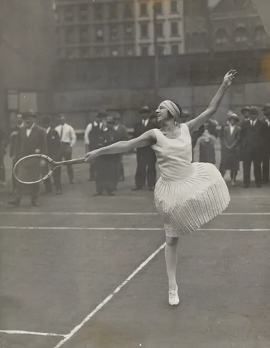 "Suzanne Lenglen, Professional" by Times Wide World Photos, photograph, 1926