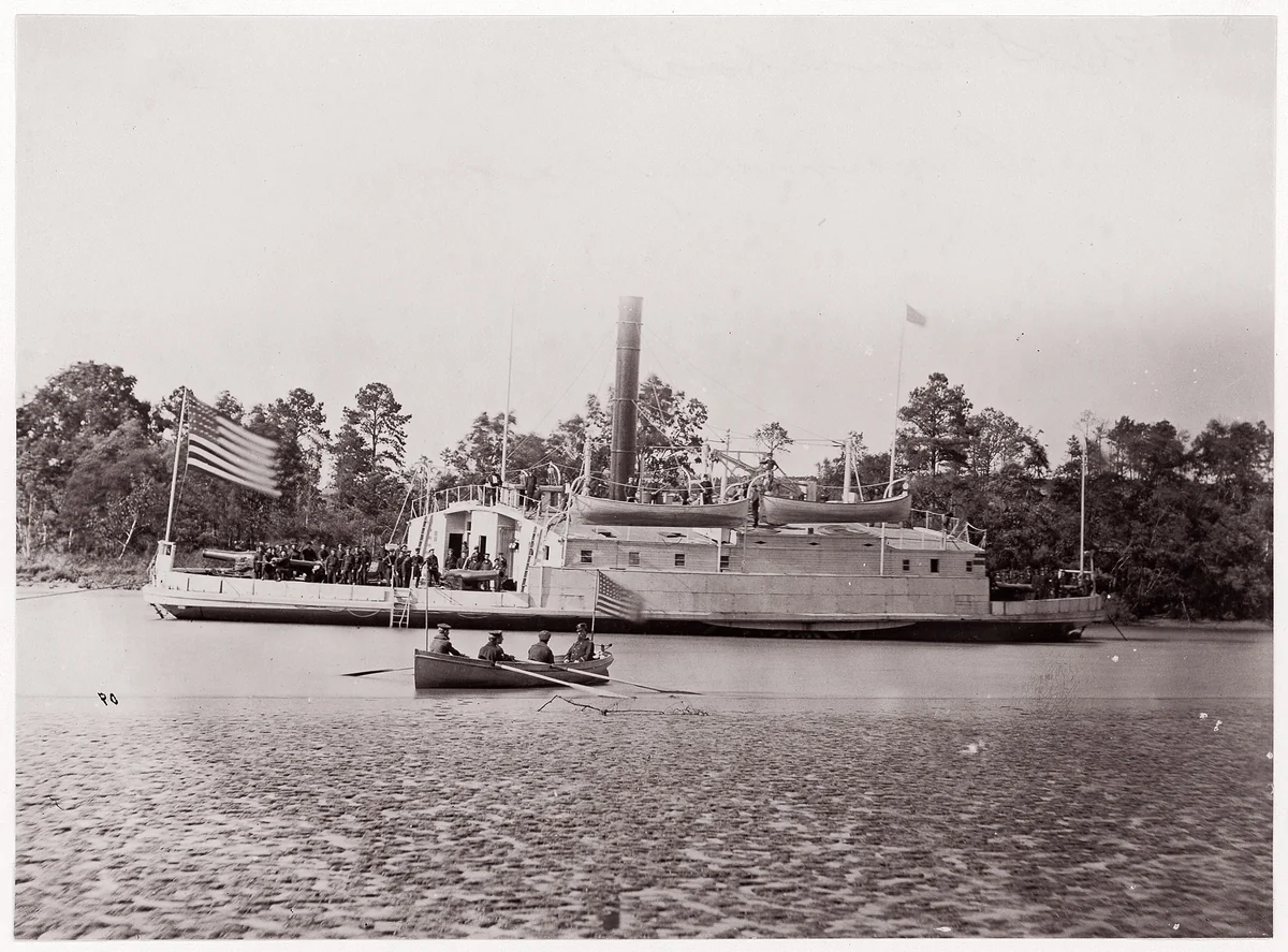 Commodore Perry, Pamunkey River by Timothy O'Sullivan, photograph, 1861-1865