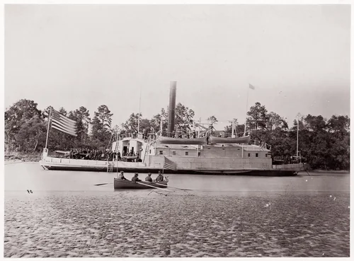 Commodore Perry, Pamunkey River by Timothy O'Sullivan, photograph, 1861-1865