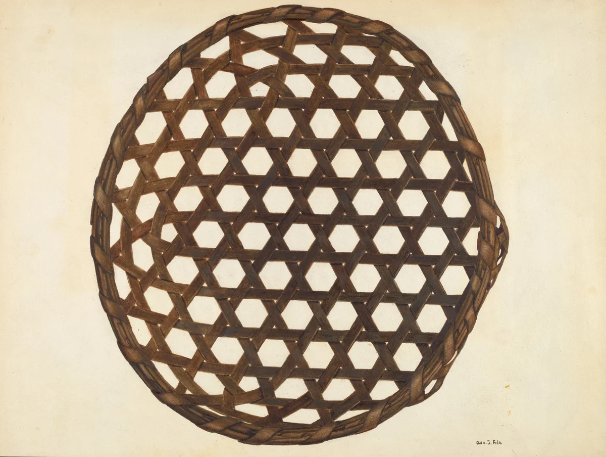 Cheese Basket by George File, index of american design, 1941