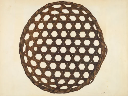 Cheese Basket by George File, index of american design, 1941