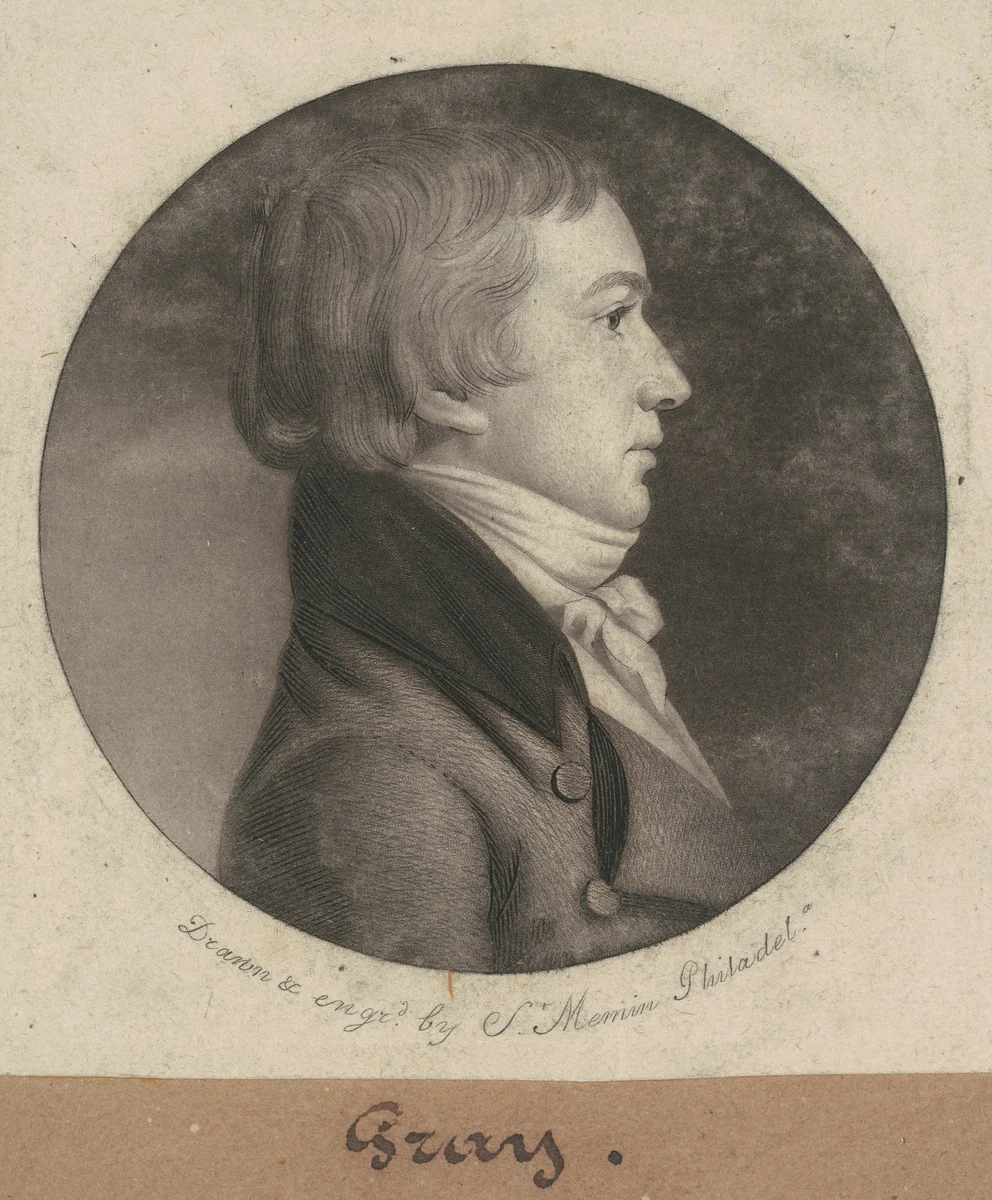 Gray by Charles B. J. Févret de Saint-Mémin, print, 1802