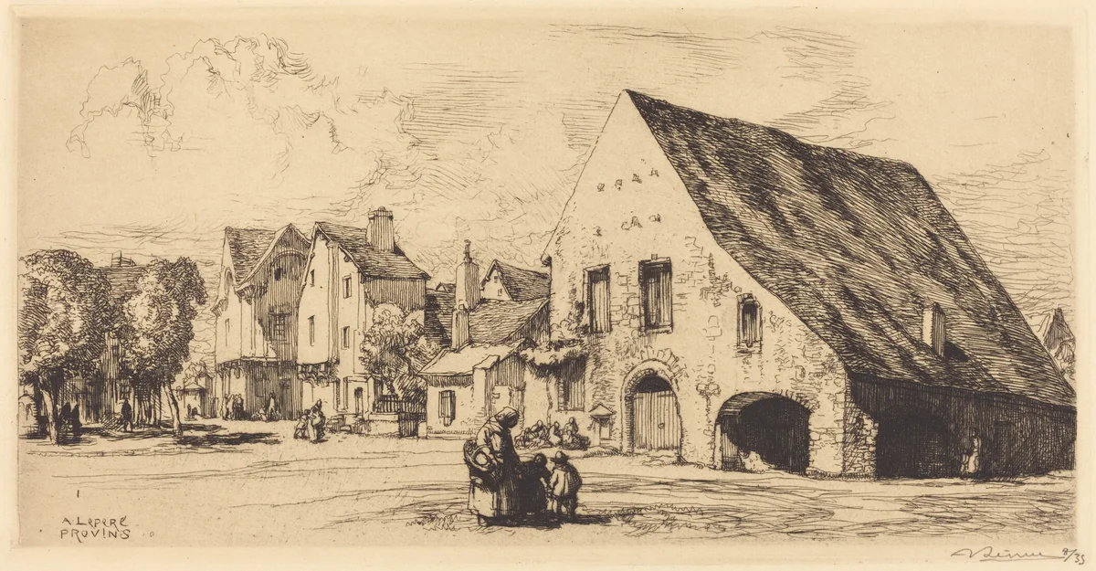 Provins (Seine et Marne) by Auguste Lepère, print, 1910