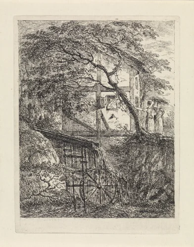 Watermolen by Gerard van Nijmegen, print, 1790