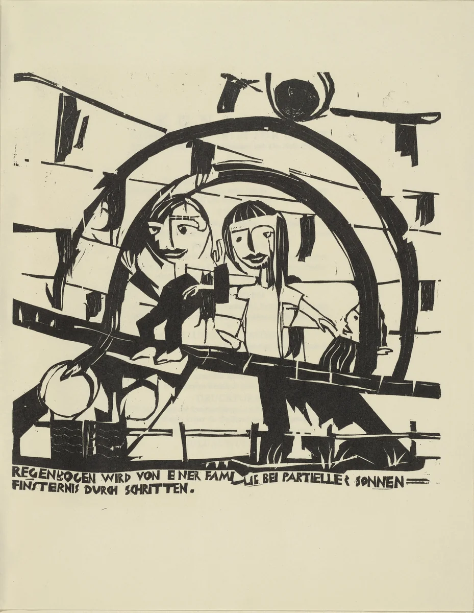 The Rainbow (Der Regenbogen) from the periodical Kündung, vol. 1, no. 7, 8 (July, August 1921) by Siegfried Schott, periodical, 1921