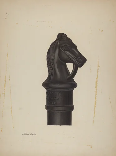 Hitching Post by Albert Rudin, index of american design, 1941