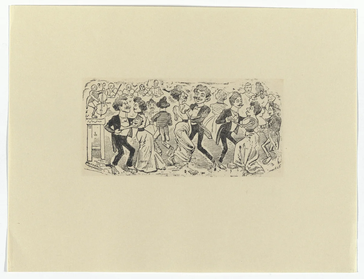 Ballad of The Forty-One (Corrido: Los 41) by José Guadalupe Posada, print