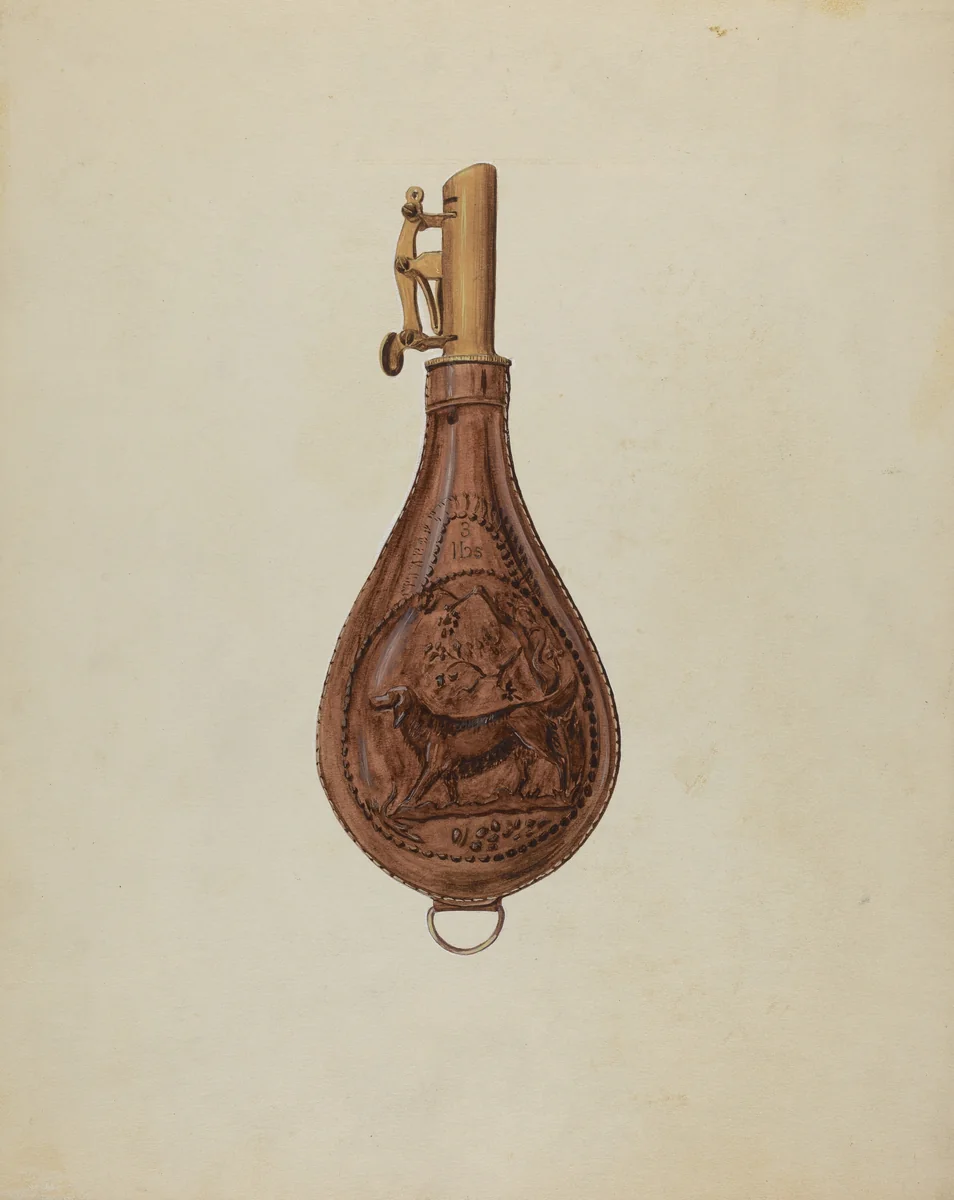 Powder Horn by Vincent Murphy, index of american design, 1936