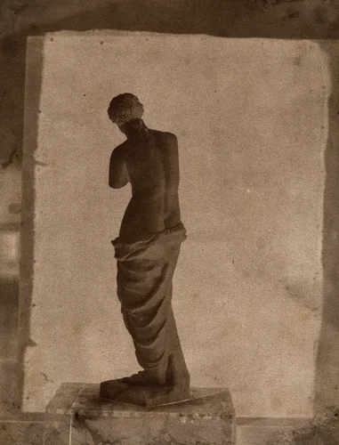 Untitled (Still life with a statuette of the Venus de Milo) by John Beasley Greene, photograph, 1852-1853