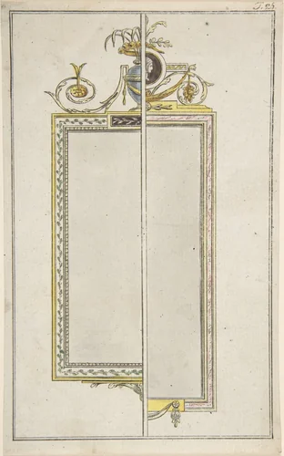 Design for a Mirror by James Wyatt, drawing, 1766-1813