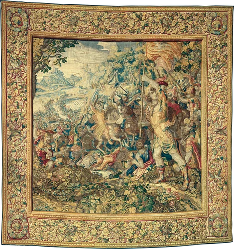 The Crossing of the Granicus, from The Story of Alexander the Great by Karel van Mander the Younger, textile, 1619