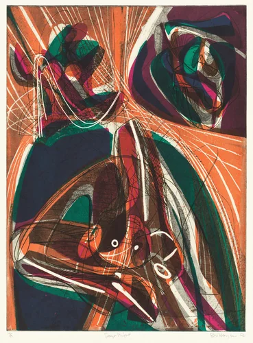 Night and Day by Stanley William Hayter, print, 1951-1954
