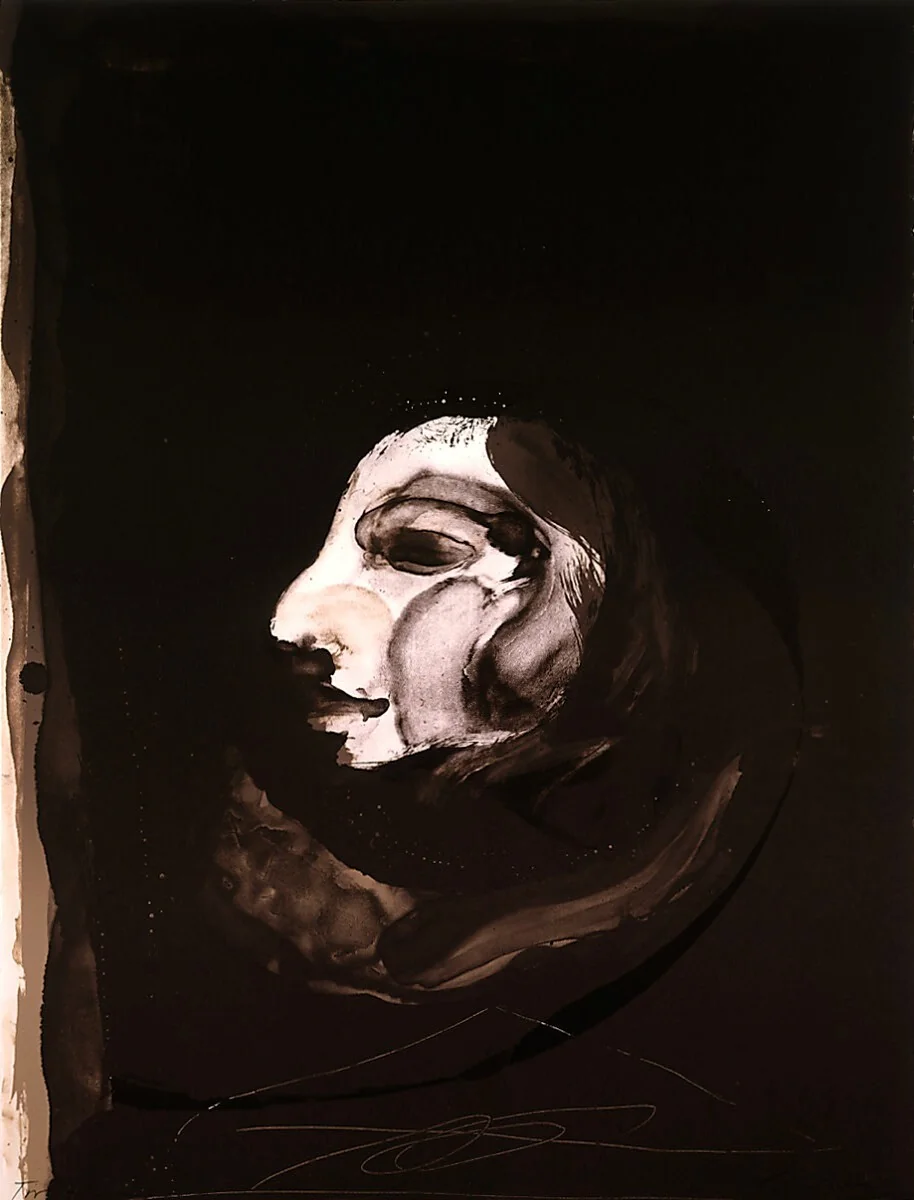 Two Heads by Nathan Oliveira, print, 1928-1992