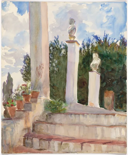 Generalife by Emily Sargent, drawing, 1912