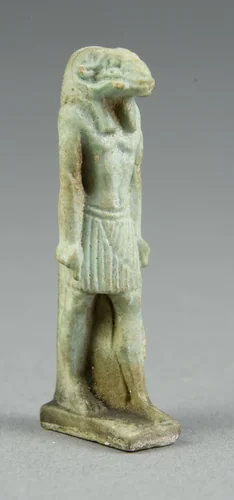 Amulet of the God Khnum by Egyptian, metalwork, -1070--656