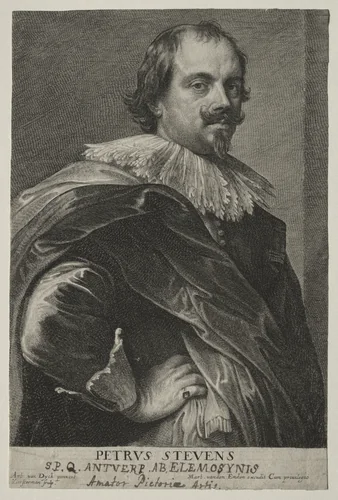 Portrait of Peter Stevens by Lucas Emil Vorsterman, print