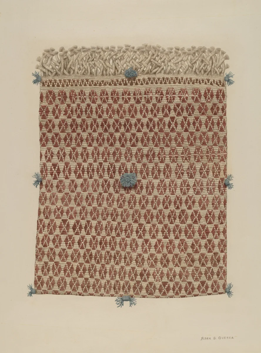 Money Bag by Flora G. Guerra, index of american design, 1935-1942