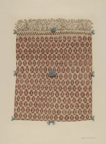 Money Bag by Flora G. Guerra, index of american design, 1935-1942