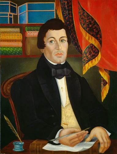 Textile Merchant by American 19th Century, painting, 1840