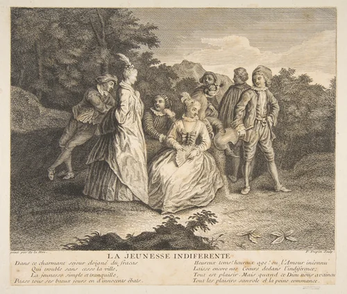 La Jeunesse indifférente by Nicolas Dupin, print, 1778-1787