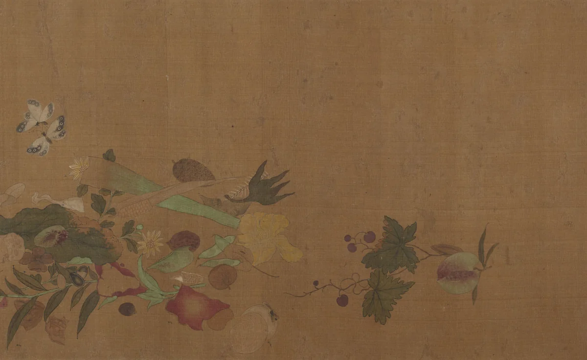 Flowers and Insects by Unidentified Artist, painting, 1644-1911