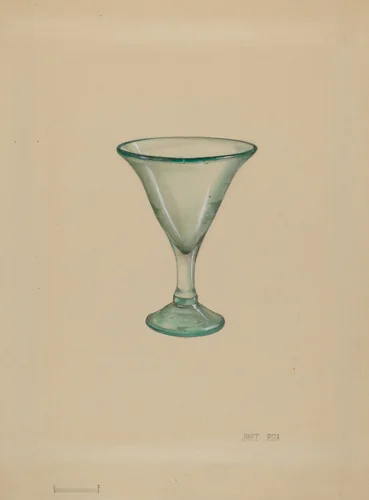 Wine Glass by Janet Riza, index of american design, 1936