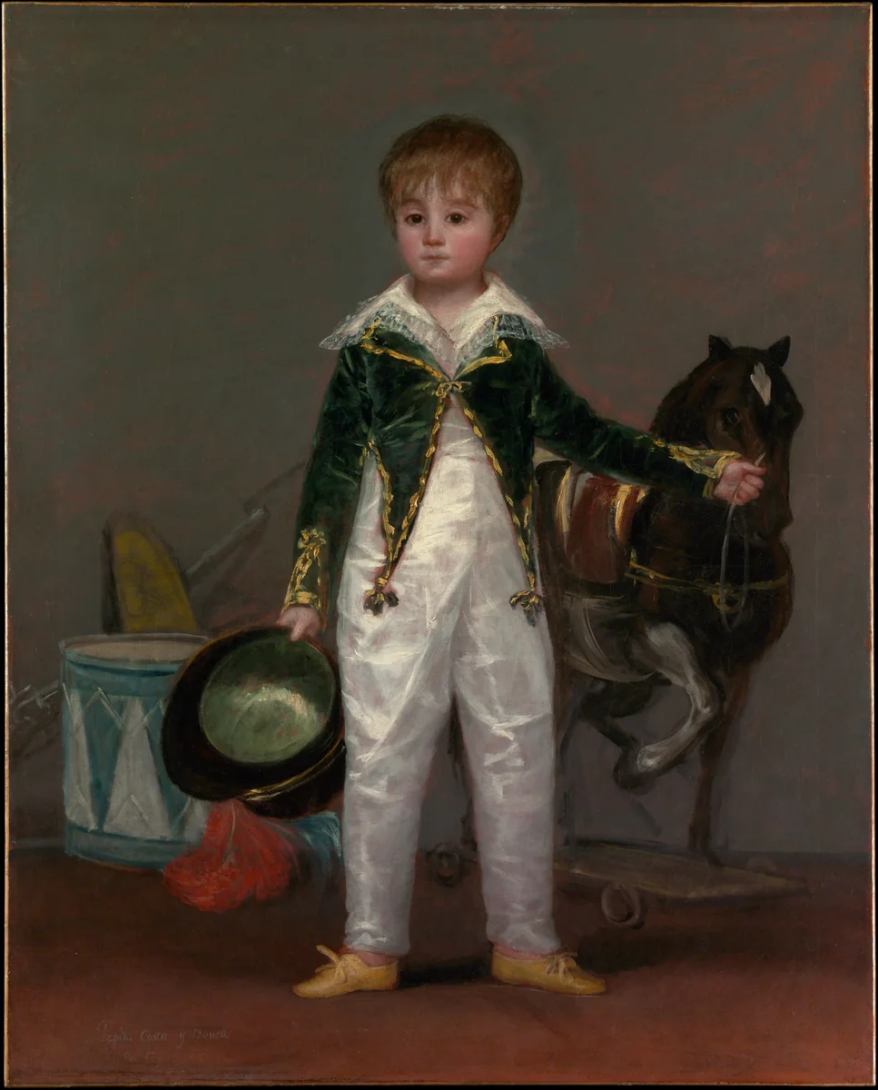 José Costa y Bonells (died l870), Called Pepito by Goya, painting, 1805-1815
