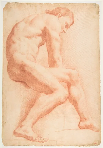 Life Drawing by Carle Vanloo, drawing, 1720-1765
