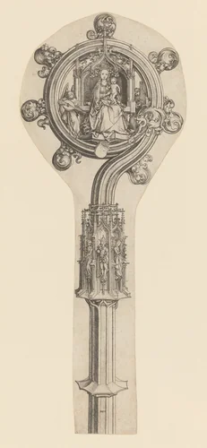 The Crozier by Martin Schongauer, print, 1470-1491
