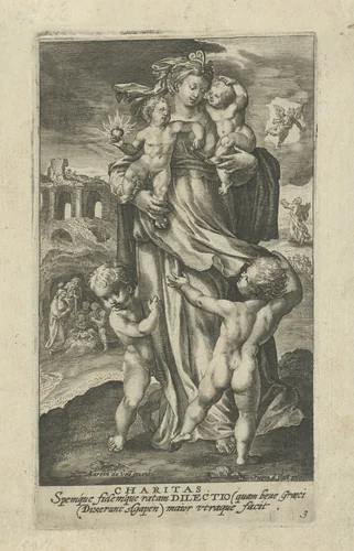 Liefde by Crispijn van de Passe, print, 1580-1588
