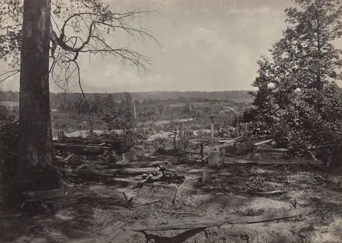 The Battlefield of Peach Tree Creek from the album Photographic Views of Sherman's Campaign by George N. Barnard, photograph, 1864