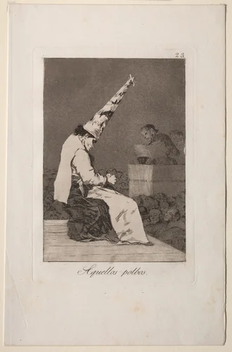 Those Specks of Dust, Plate 23 by Francisco de Goya, print, 1799