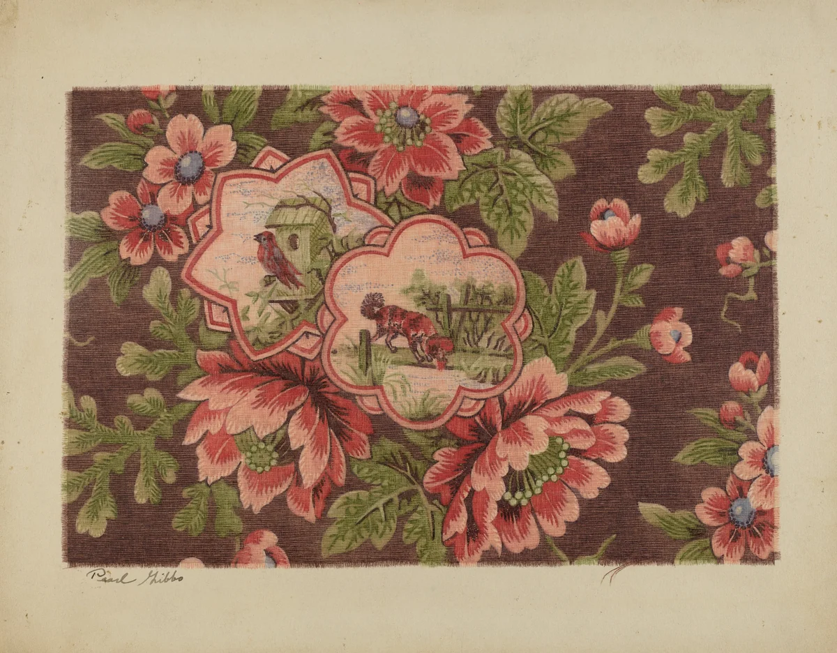 Tapestry by Pearl Gibbo, index of american design, 1939