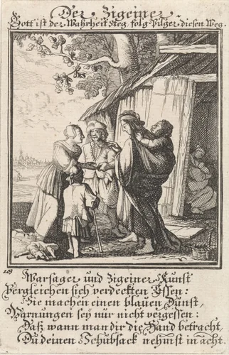 Roma familie by Caspar Luyken, print, 1711