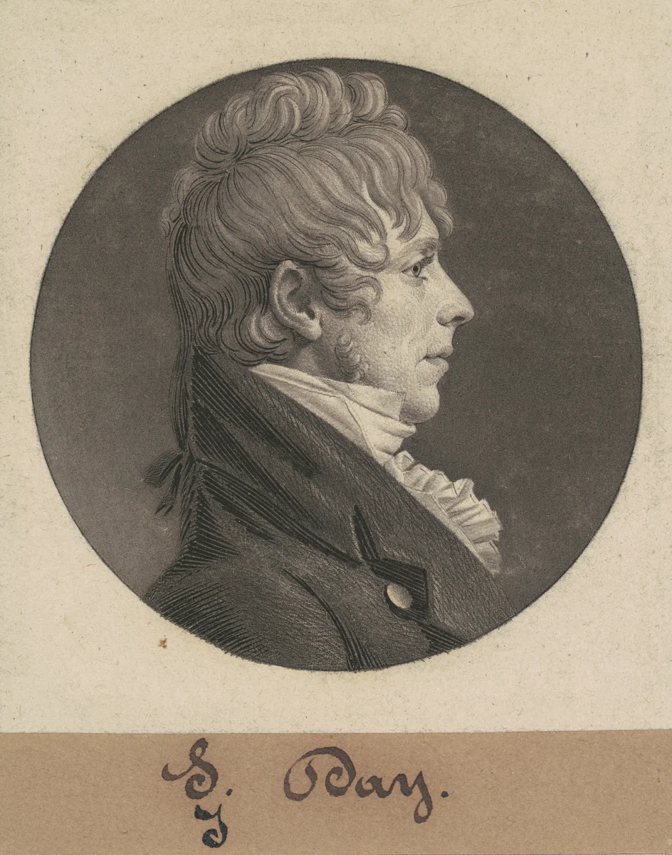 J. Day by Charles B. J. Févret de Saint-Mémin, print, 1804